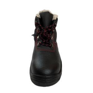 Chaussures de sécurité de travail S3 pour hommes et femmes avec doublure chaude et embout en acier Bottes de travail d'hiver Matériel supérieur en cuir fendu - Product Image 3
