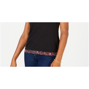 Top da Donna Maison Jules in Chiffon con Maniche a Sbuffo, Stampa Floreale e Logo Ricamato, Stile Casual, Taglia XS per Primavera/Estate - Product Image 3