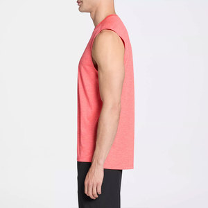 Débardeur de gym pour hommes OEM chemise sans manches en coton respirant avec logo d'été personnalisé pour l'image de marque et l'utilisation d'une marque de distributeur - Product Image 3