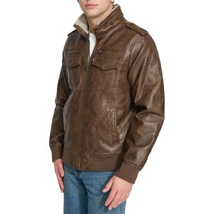 Veste en cuir pour homme de qualité supérieure, prix de gros, design OEM confortable, design personnalisé, nouveau design, vêtements décontractés, quantité en vrac - Product Image 4