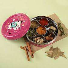 ชุดเครื่องปรุงรสสแตนเลสทรงกลม กล่องใส่เครื่องเทศสำหรับครัว พร้อมช้อนตักเครื่องเทศ กล่องใส่เครื่องเทศสแตนเลส - Product Image 5