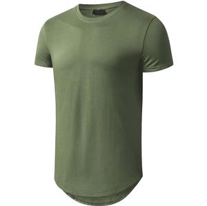 T-shirts unisexes de haute qualité, à manches courtes, de style streetwear, simples, vierges, formels, respirants, longs, à col rond, allongés, grands, pour hommes et femmes - Product Image 1