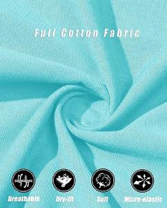 T-shirt pour femmes à manches courtes, col en V, coupe classique, couleur bleu clair, 100% coton, prix direct d'usine du Bangladesh - Product Image 6