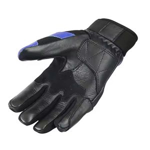 Gants en cuir de motards de rue haut de gamme résistants à l'abrasion gants de moto en cuir de vachette véritable - Product Image 5