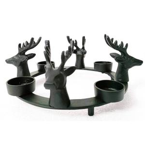 Porte-bougie moderne pour la maison, Noël, mariage, design flocon de neige, en aluminium coulé de haute qualité, revêtement noir en poudre, fait main - Product Image 5