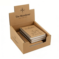 Boîte de présentation de comptoir en carton ondulé personnalisée, papier kraft rigide, présentoir PDQ pour la vente au détail, présentation de produits sur table, promotions