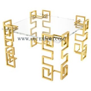 Table de Console latérale de conception moderne fantaisie en métal de qualité supérieure Table de Console de meubles commerciaux de Style de luxe pour le mariage - Product Image 5