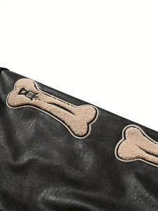 Chaquetas universitarias ligeras hechas a medida para hombre, nuevo estilo con cuello levantado de lona transpirable de gran tamaño, la mejor chaqueta con logotipo - Product Image 3