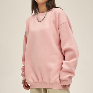 Ensemble de sweat-shirts à manches longues personnalisés pour femmes, en molleton, avec logos brodés, style uni, coupe décontractée - Product Image 2