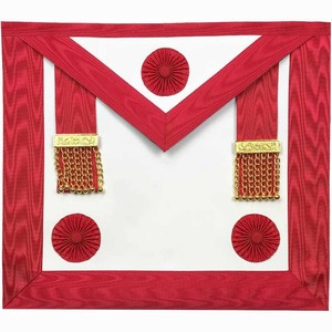 Fabricante superior, venta al por mayor, delantal masónico bordado a mano, delantal masónico maestro masónico - Product Image 3