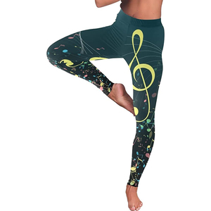 Leggings à sublimation pour femmes Oem/Odm Pantalons de yoga personnalisés Leggings de sport imprimés par sublimation Vêtements de fitness - Product Image 4