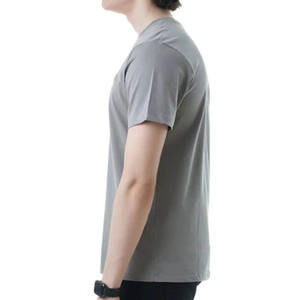 À la mode personnalisé uni unisexe col rond 100% coton homme t-shirt à manches courtes - Product Image 3