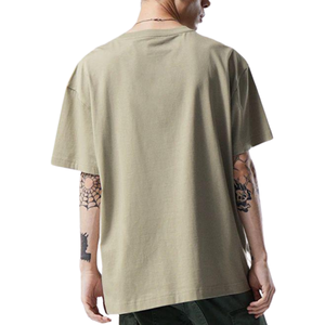 Fabricants d'usine 100% coton lourd imprimé personnalisé Logo de marque grande taille T-shirts décontractés pour hommes avec logo personnalisé - Product Image 2