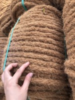 Corde de coco la moins chère/Corde de jute tissée naturelle durable de haute qualité de 8mm x 3m