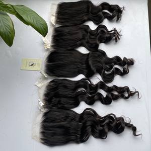 Cierre de encaje HD para mujer, 4x4, 5x5, 6x6, 7x7, cabello humano ondulado de la mejor calidad, precio al por mayor - Product Image 4