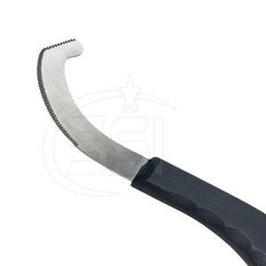 Cuchillo Profesional para Pezuñas, Cureta Quirúrgica Veterinaria con Mango Negro para Cirugía Animal, Instrumento Duradero de Acero Inoxidable - Product Image 5