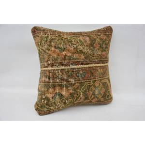 Multicolor Bohemian Wool <b>Pillow</b> 12x12 Inches Square Vintage Pattern Tufted Woven Portable for <b>Sofa</b> Bedding for Christmas - Product Image 2