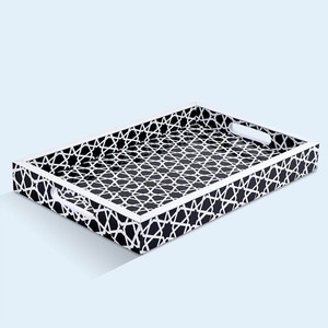 Plateau indien en bois et en résine de haute qualité au design unique Plateaux indiens faits à la main Large gamme de plateaux en résine et plateaux en os - Product Image 1