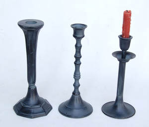 Porte-bougie en métal de style classique, plaqué or et revêtement en poudre noire, écologique, best-seller - Product Image 5