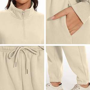 Conjunto Deportivo Casual de Mujer con Estampado Acid Wash y Textura Acanalada para Uso Diario en Invierno - Product Image 1