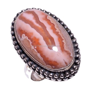 Anillo hecho a mano de Plata de Ley 925 al por mayor, joyería fina de piedras preciosas naturales para bodas y fiestas - Product Image 1