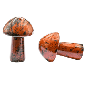 มะฮอกกานีหินออบซิเดียนหินธรรมชาติแกะสลักหินอัญมณีขนาดเล็กสำหรับตกแต่งบ้านและของขวัญ - Product Image 2