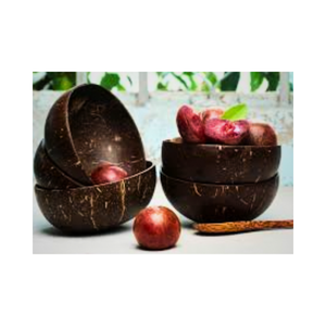 Logo personnalisé Écologique Jetable Bol De Noix De Coco Shell Artisanat pour Fruits Salades Sculpté Technique Vietnam Fabricant - Product Image 3