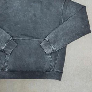 Venta al por mayor 100% algodón francés Terry hombres Vintage ácido lavado sudaderas con capucha de gran tamaño sudaderas con capucha de lana unisex - Product Image 2