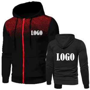 เสื้อมีฮู้ดผ้าฝ้าย100% สำหรับผู้ชายแจ็กเก็ตซิปแบบลำลองสำหรับฤดูหนาวสไตล์ฮิปฮอป - Product Image 1