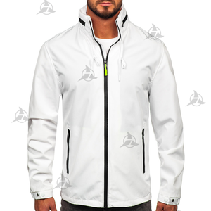 Nuevo diseño, chaqueta con logotipo personalizado, chaqueta cortavientos para la lluvia, chaquetas cortavientos de poliéster para hombre, precio barato, personalización OEM - Product Image 6