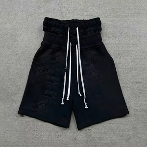 Low MOQ <b>Cheap</b> Price Customized Double Waist <b>Shorts</b> Solid Casual Custom Logo, Color And Private Label Plain Dyed <b>Shorts</b> For Sale - Product Image 3