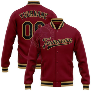 Venta al por mayor unisex Stand Collar Varsity Jacket con logotipo personalizado bordado OEM servicio aceptado - Product Image 5
