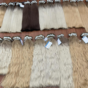 Produit tendance haut Extension de cheveux en vrac cheveux ondulés naturels prix de gros pas de perte pas d'enchevêtrement prêt à expédier - Product Image 1