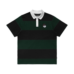 Alta calidad 100% algodón clásico a rayas para Polo para hombres última moda logotipo bordado longitud corta punto plano impreso - Product Image 3