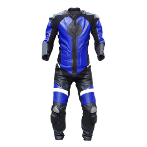 Combinaison de moto en cuir imperméable unisexe pour adultes, veste et pantalon avec protections pour toutes les saisons - Product Image 3