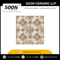 Carrelage en porcelaine vitrifiée antidérapant à finition lisse, style rustique, pour extérieur, 30x30cm, idéal pour les parkings modernes d'appartements et de villas