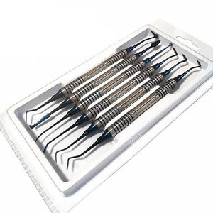 Kit de spatules de remplissage en résine composite dentaire FIDA International 6 pièces remplisseur de résines à tête revêtue de titane ou d'or - Product Image 1
