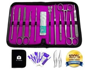 Todo en uno 12 PCS Kit de instrumentos veterinarios CIRUGÍA MENOR FÓRCEPS QUIRÚRGICO BIOLEX INSTRUMENTOS Acero Metal inoxidable - Product Image 5