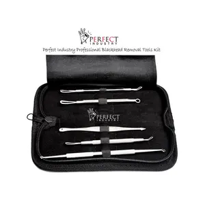 Kit de eliminación de acné, Extractor de espinillas y espinillas, Extractor de comedones, 5 uds.