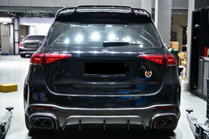 Kit Carrosserie de Mise à Niveau Style Bra-B pour <span class=keywords><strong>Mercedes</strong></span>-Benz GLE Coupé 63/53/450 2020-2022 : Diffuseur Arrière et Pare-chocs en Fibre de Carbone Ronde - Product Image 5