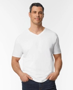 T-shirt décontracté pour homme à col en V, style doux, respirant, 100% coton, coupe ample, manches courtes, vêtements décontractés, RRI-TS-011 - Product Image 6