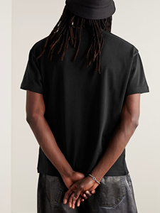 High Quality Oversized Blank Casual Custom Embroidery T-<b>Shirt</b> O-Neck Knitted Fabric Breathable - Product Image 3