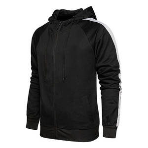 OEM personalizado para hombre a prueba de viento tecnología polar chándal conjunto de bloque de color de gran tamaño con cremallera completa Sudadera con capucha pantalones de chándal Jogging traje gimnasio ropa deportiva - Product Image 3