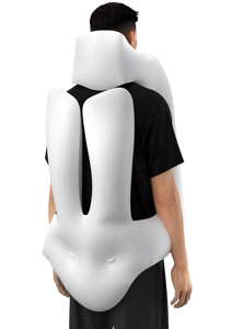 Phù hợp mùa thu bảo vệ airchac Hàn Quốc Thông minh mặc vest túi khí công nghiệp hệ thống bảo vệ cho mùa thu và tác động phòng chống - Product Image 5