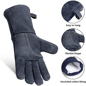 Nouveau 2025 Séchage rapide Prix bas Gants de soudage sur mesure Gants de travail d'hiver en cuir de vache fendu - Product Image 6