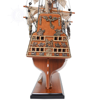 Sovereign of the Seas, petit bateau en bois de cèdre peint, artisanat nautique, décoration d'intérieur, marque OMH, Vietnam (48Lx15Wx45H Cm)