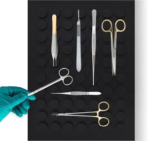 Tapis/coussinets d'instruments magnétiques chirurgicaux pour instruments chirurgicaux Plateaux d'instruments flexibles et antidérapants Tapis magnétiques - Product Image 4