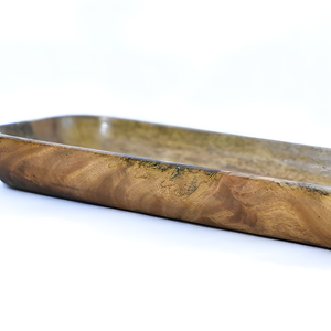 Plato para servir de madera rectangular personalizado al por mayor para comida y aperitivo de alta calidad de la India - Product Image 3