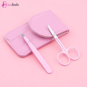3pcs Private Label Custom Packaging EIZA INDS Glitter False Eyelashes Tweezer Set Beauty Applicator Eyelash Eyebrow Tweezers - Product Image 4