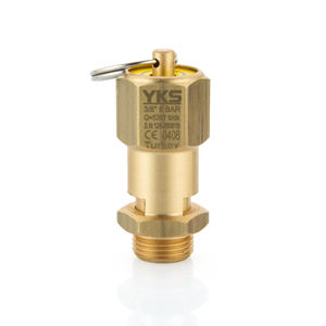วาล์วนิรภัยทองเหลืองแบบปิดผนึกขนาด 3/8 นิ้ว 8 บาร์ ได้รับการรับรองมาตรฐาน CE - วาล์วระบายแรงดันแบบปิดผนึก - วัสดุทองเหลือง - Product Image 1